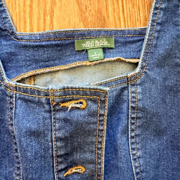 Wild Fable Denim Button front dress size small - Picture 2 of 6